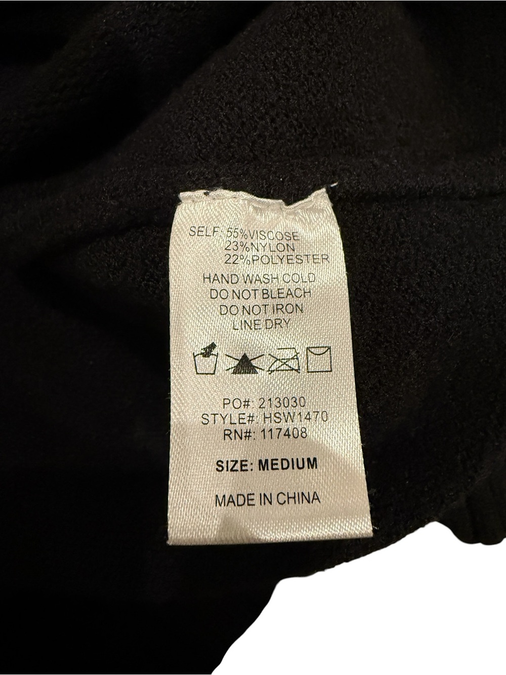 Black Turtleneck Rib-Knit Sweater - Picture 6 of 7